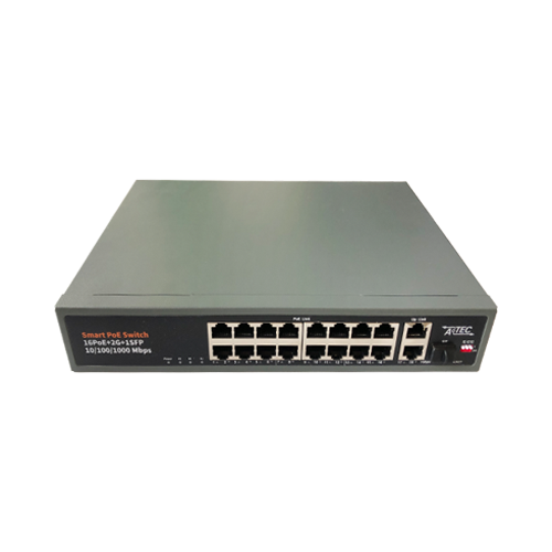 ATEC-POE16L Коммутатор PoE, 220 В, 16 портов