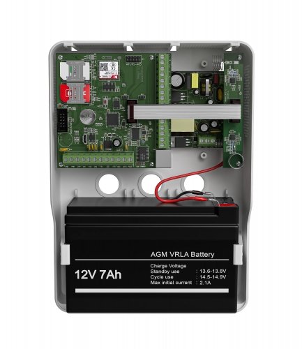 AT-13510 Ритм Панель охранная радиоканальная Mega v.3a в корпусе (под АКБ 1,2-7 Ач с БРП 12V 2,5А)