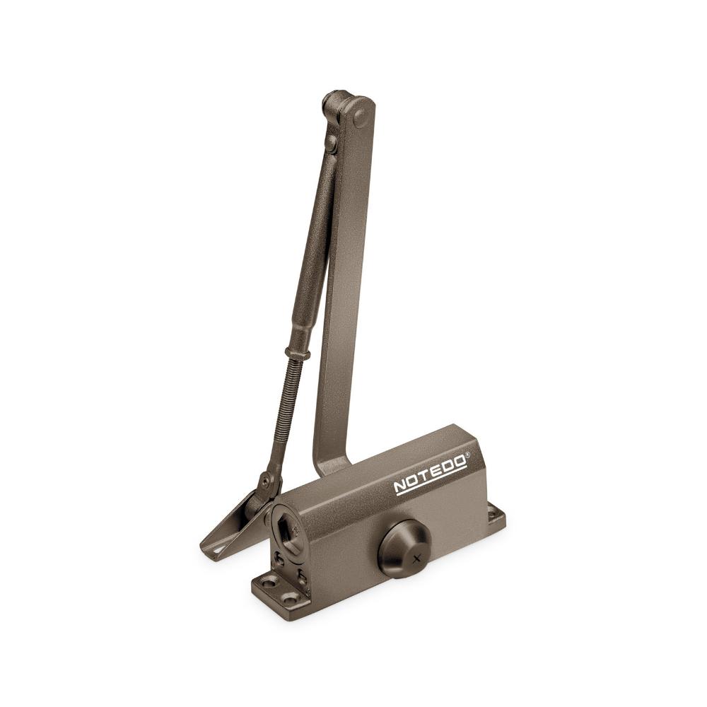 DC-040 коричневый Доводчик Notedo для дверей весом до 40 кг, двухскоростной