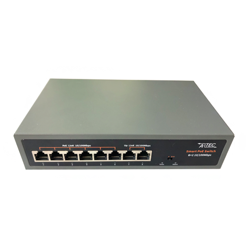 ATEC-POE06L Коммутатор PoE, 100-240 В, 6 портов
