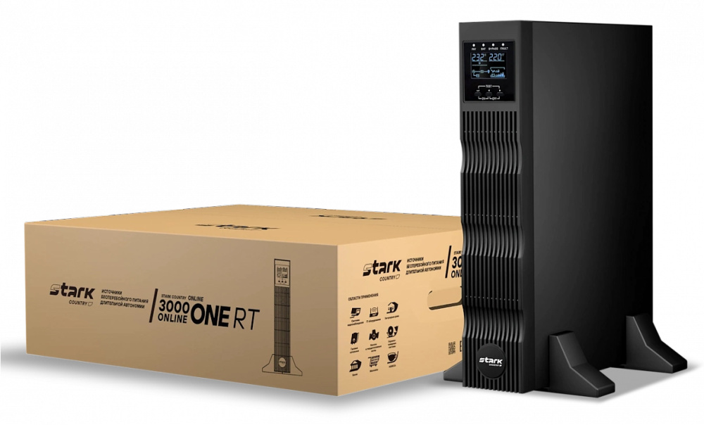 Stark Country 3000 online ONE RT, 12А 2U Источник бесперебойного питания