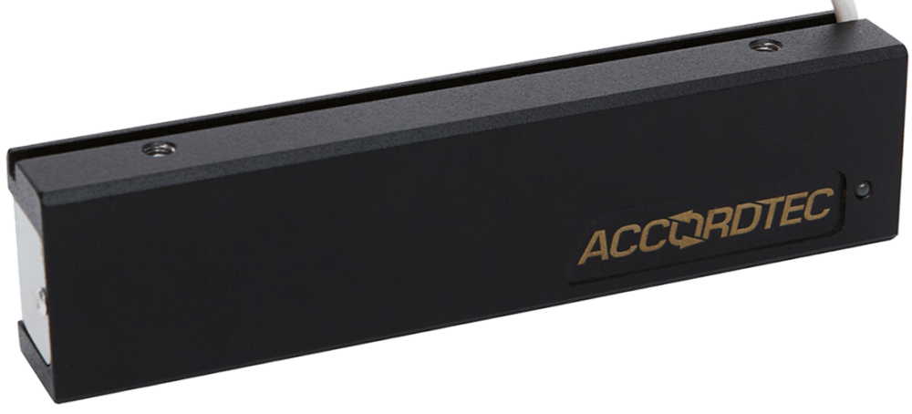 ML-200K-3 Premium Black с планкой, Электромагнитный замок ACCORDTEC, 200 кг, накладной