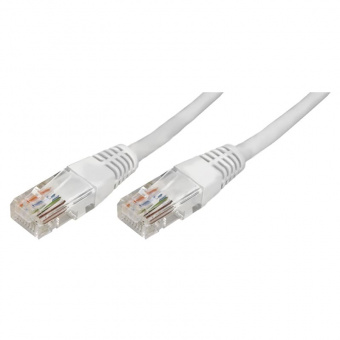 Патч-корд U/UTP Rexant RJ45-RJ45, CAT 5e, PVC серый, 5м 18-1007