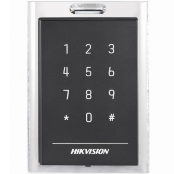 Уличный считыватель Mifare карт Hikvision DS-K1101MK с сенсорной клавиатурой Уличный считыватель Mifare карт Hikvision DS-K1101MK с сенсорной клавиатурой