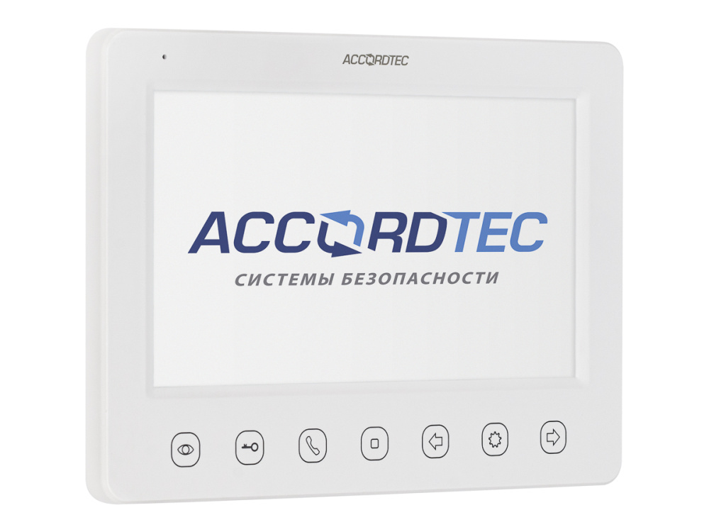 AT-VD751C/M WH Монитор домофона ACCORDTEC, аналоговый, сенсорные кнопки
