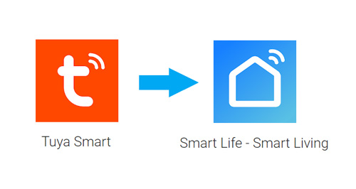 Замена приложения Tuya Smart на Smart Life – Smart Living<