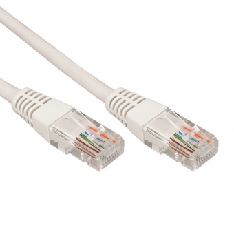 Патч-корд Rexant U/UTP RJ45-RJ45 CAT 5e, PVC, серый, 15м 18-1010