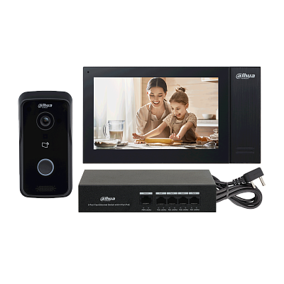 DHI-KTP02 Комплект DH-VTO2111D-P-S2+DH-VTH2421FB-P
