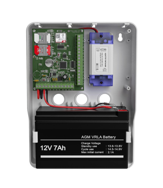 108480404 Ритм Панель охранная радиоканальная Mega Light 433 в корпусе (под АКБ 1,2-7 Ач с БРП 12V 1
