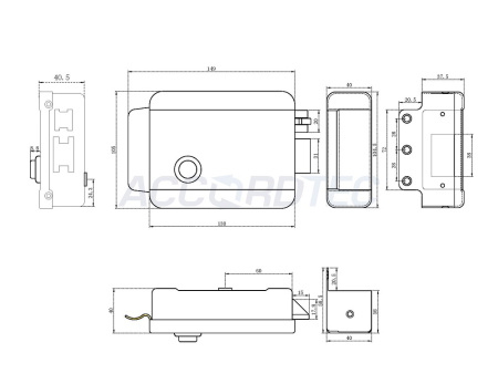 AT-EL101A Электромеханический замок ACCORDTEC, накладной