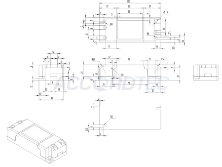 AT-12/25 КВАНТ Источник стабилизированного питания ACCORDTEC, 12 В, 2,5 A