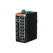 DH-PFS4420-16GT-DP 16-портовый гигабитный управляемый коммутатор с PoE, промышленное исполнение
