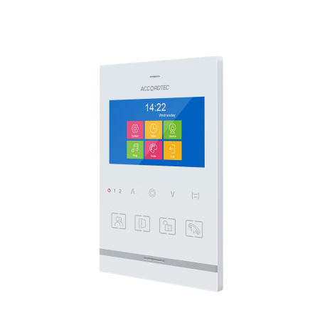 AT-VD434 WH Muon Монитор видеодомофона ACCORDTEC CVBS, 4,3", аналоговый