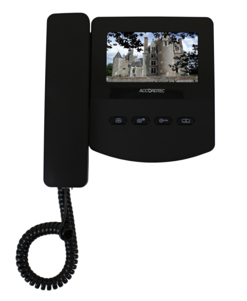 AT-VD433C EXEL BLACK Монитор домофона ACCORDTEC, аналоговый, механические кнопки