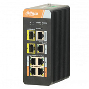 DH-PFS4207-4GT-DP 4-портовый гигабитный управляемый коммутатор с PoE, промышленное исполнение