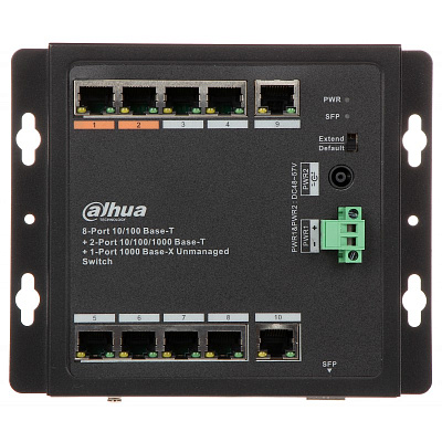DH-PFS3111-8ET-96-F 8-портовый неуправляемый коммутатор с PoE, уличное исполнение
