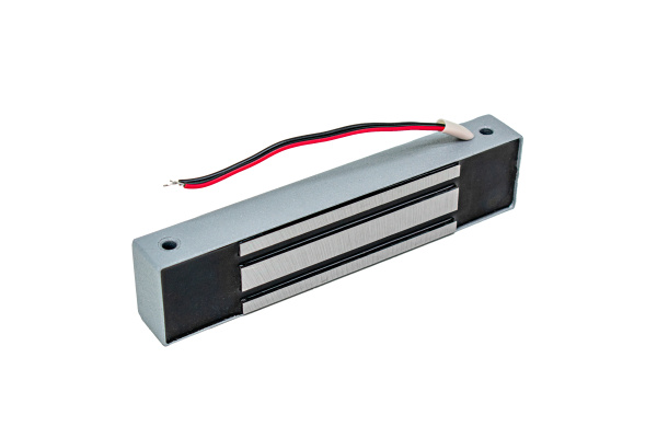 ML-180K с уголком, цвет Серебряный Металлик, Электромагнитный замок ACCORDTEC, 200 кг, накладной