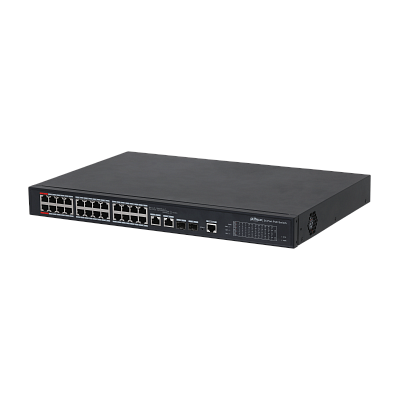 DH-PFS4226-24ET-360 24-портовый управляемый коммутатор с РоЕ, уровень L2