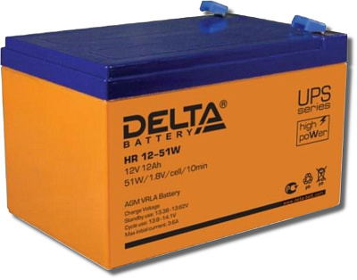 Delta Battery HR 12-51 W Аккумулятор герметичный свинцово-кислотный
