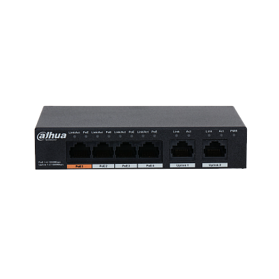 DH-PFS3006-4GT-60 4-портовый неуправляемый коммутатор с РоЕ
