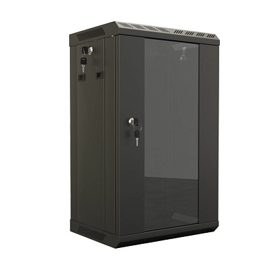TDB-15U-GP-RAL9004 Шкаф телекоммуникационный 10" настенный, 15U