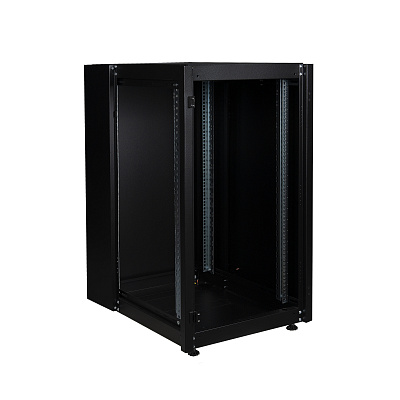 DR-700111 Шкаф нап. 19", 22U 600х800, перед. дв. стек, задн. стен., мет, чер.