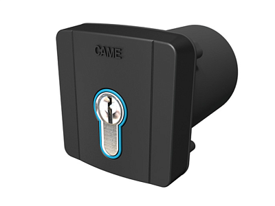 CAME SELD2FDG - Ключ-выключатель встраиваемый с цилиндром замка DIN и синей подсветкой