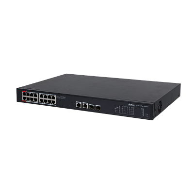 DH-PFS3220-16GT-190 16-портовый управляемый гигабитный коммутатор с PoE, уровень L2