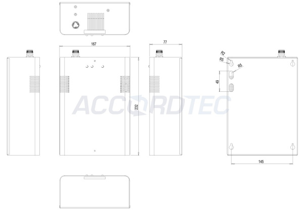 ББП-50 ТР исп.1 Блок бесперебойного питания ТР 043/2017 ACCORDTEC, 12 В, 5 A