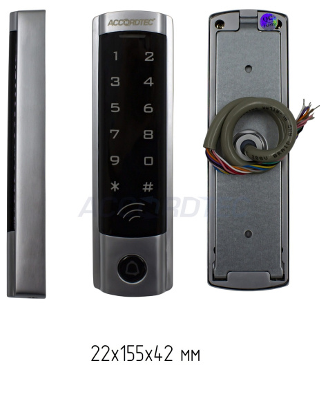 AT-CP410MF Кодонаборная панель ACCORDTEC Mifare, сенсорная с подсветкой