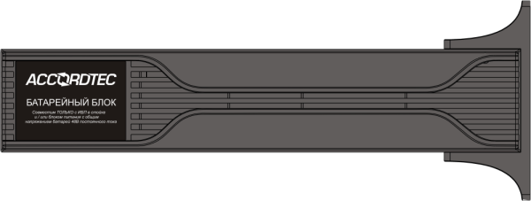 MPS-3000W Модуль аккумуляторных батарей с АКБ ACCORDTEC, 48 В