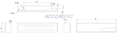 ML-200K-3 Premium Grey с планкой, Электромагнитный замок ACCORDTEC, 200 кг, накладной