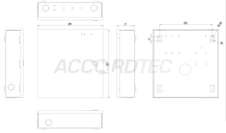 ББП-80 ТР исп.1 Блок бесперебойного питания ТР 043/2017 ACCORDTEC, 12 В, 8 A