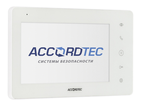 AT-VD760C/SD WH Монитор домофона ACCORDTEC, AHD, сенсорный экран