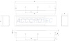 ML-395-2 с датчиком Холла, цвет Серый, Электромагнитный замок ACCORDTEC, 500 кг, накладной
