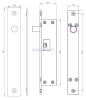 AT-EL500A-2 Соленоидный замок ACCORDTEC, врезной