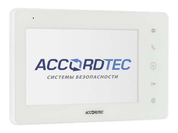 AT-VD710W WH Монитор домофона ACCORDTEC, AHD, сенсорный экран