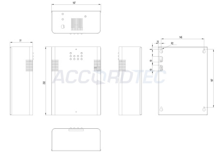 ББП-60 v.8 Блок бесперебойного питания ACCORDTEC, 12 В, 6 (8 х 0.75А)