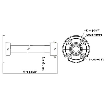 DH-PFB220C Крепление на потолок