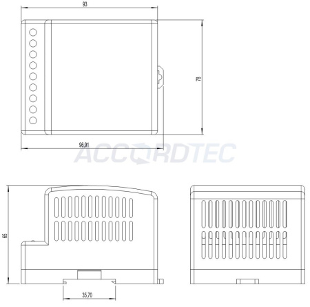 AT-12/15 DIN Источник стабилизированного питания ACCORDTEC, 12 В, 1,5 A