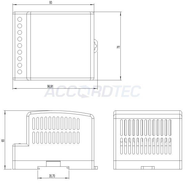 AT-12/15 DIN Источник стабилизированного питания ACCORDTEC, 12 В, 1,5 A