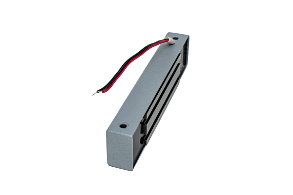 ML-180K с уголком, цвет Серебряный Металлик, Электромагнитный замок ACCORDTEC, 200 кг, накладной