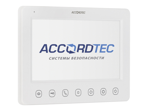 AT-VD751C/M WH Монитор домофона ACCORDTEC, аналоговый, сенсорные кнопки