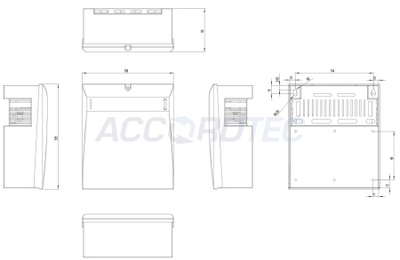 ББП-40 v.4 исп. 1 Блок бесперебойного питания ACCORDTEC, 12 В, 4 (4 х 1А)