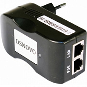 PoE-инжектор OSNOVO Midspan-1/151, установка в розетку 220 В