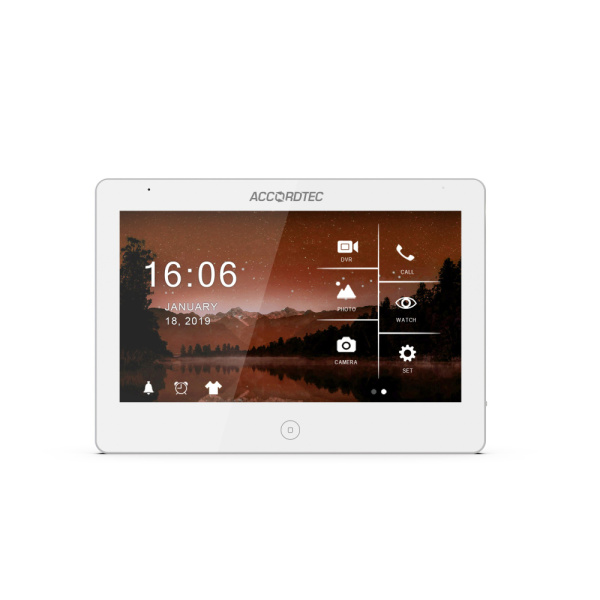 AT-VDA101 C/SD K EXEL Монитор домофона ACCORDTEC, AHD, сенсорный экран
