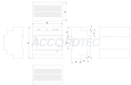 ББП-50 DIN Блок бесперебойного питания ACCORDTEC, 12 В, 5 A
