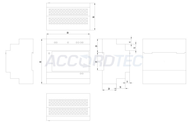 ББП-50 DIN Блок бесперебойного питания ACCORDTEC, 12 В, 5 A