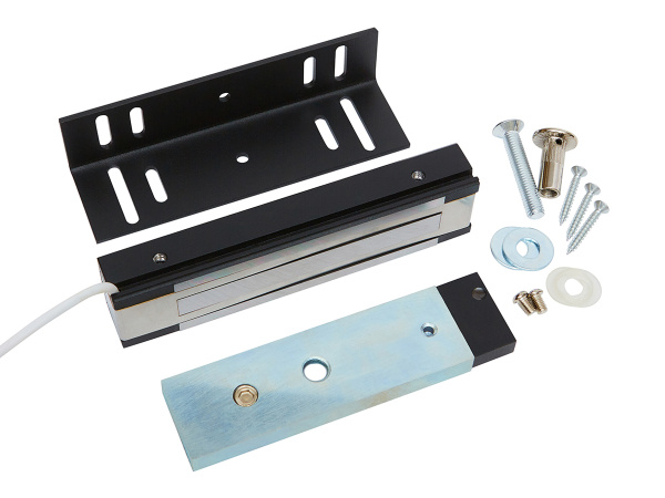 ML-200K-3 Premium Black с уголком, Электромагнитный замок ACCORDTEC, 200 кг, накладной