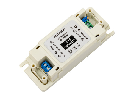 AT-12/10 КВАНТ Источник стабилизированного питания ACCORDTEC, 12 В, 1 A